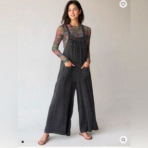 Natural Life Dakota Cotton Tie Overall Sz M